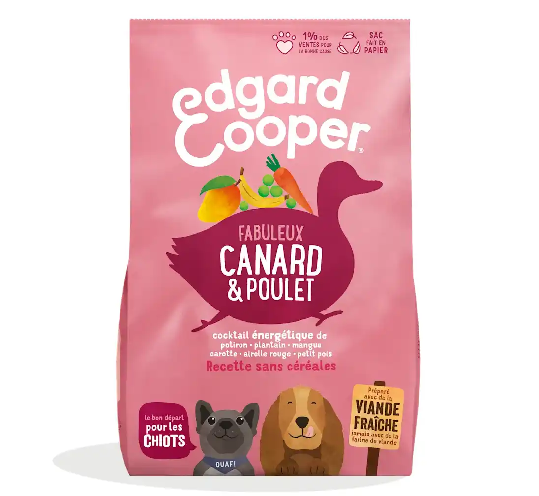 EDGARD & COOPER Canard & poulet frais (Chiot)