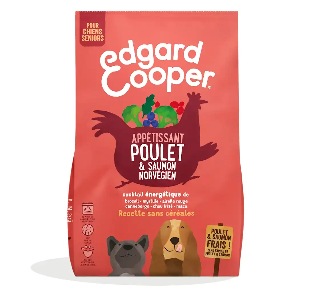 EDGARD & COOPER Poulet frais & saumon norvégien (Senior)