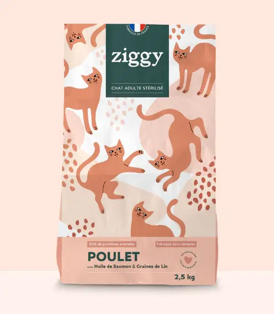 ZIGGY Chat stérilisé au Poulet
