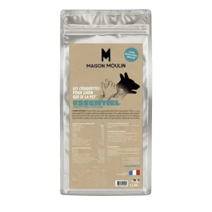 Maison Moulin Croquettes ESSENTIEL Chien Sédentaire ou Stérilisé au Poulet Frais