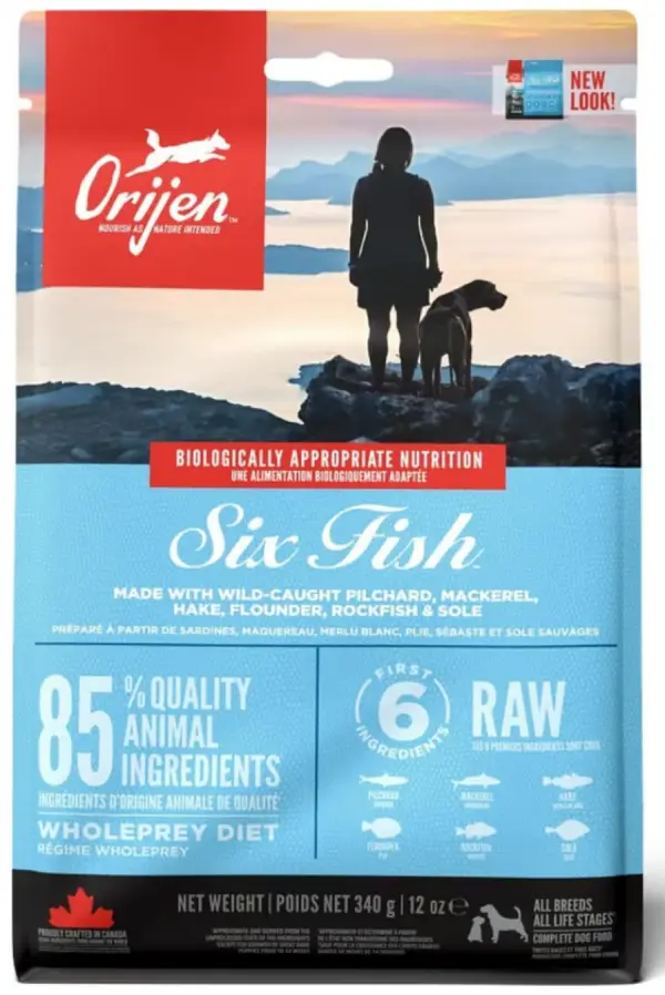 Orijen Six Fish Sans Céréales pour chien adulte et chiot