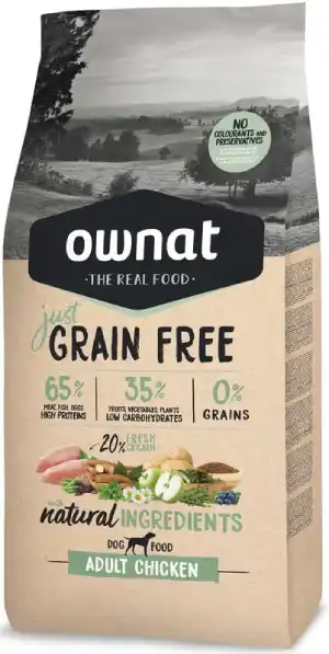 Ownat Grain Free Just Adult Chicken pour chien adulte