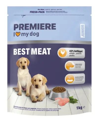 Premiere Croquettes Chien Best Meat Junior Volaille pour Chiot